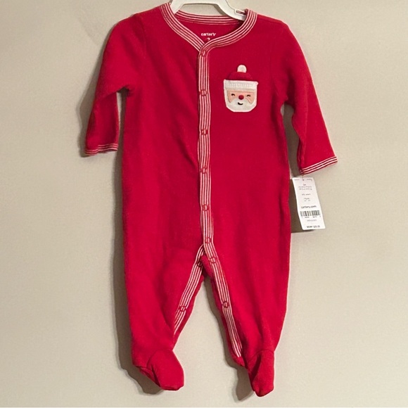 Carter’s Santa Thermal Snap-Up Footed Sleep and Play - Picture 1 of 6